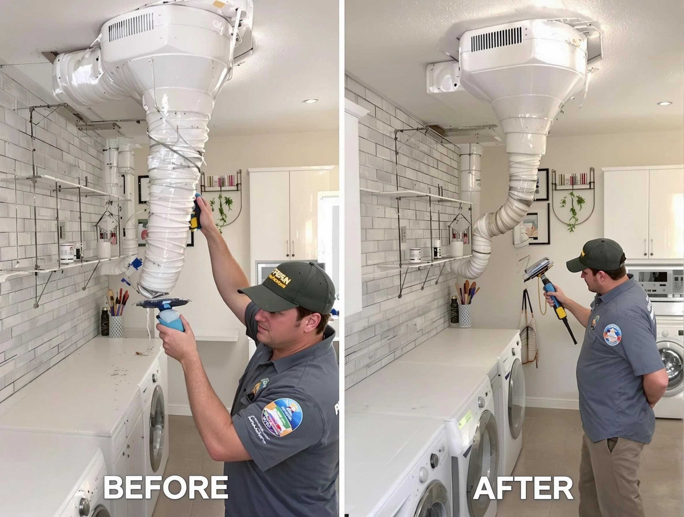 Professional dryer exhaust vent cleaning by Welby Dryer Vent Cleaning in Welby